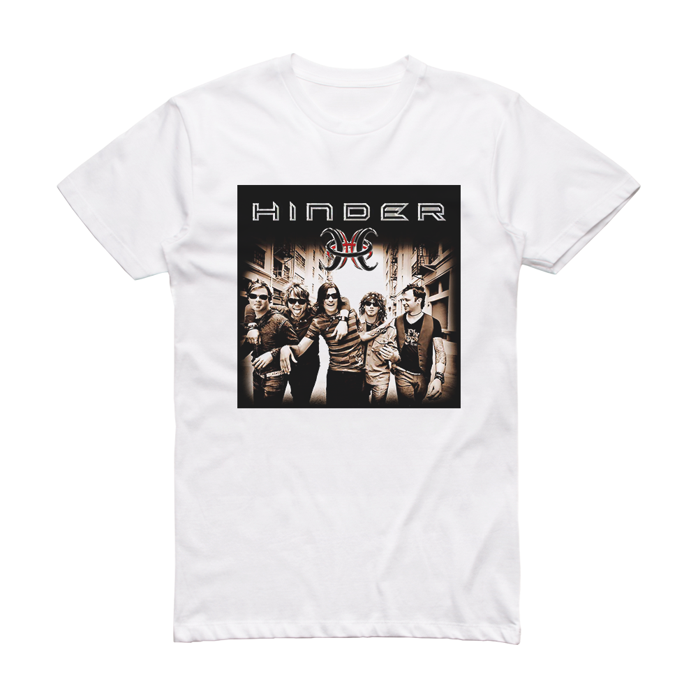Hinder Extreme Behavior 2 Album Cover T-Shirt White – ALBUM COVER T-SHIRTS