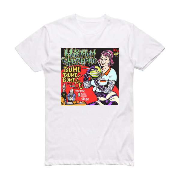 Maximum the Hormone F Album Cover T-Shirt White
