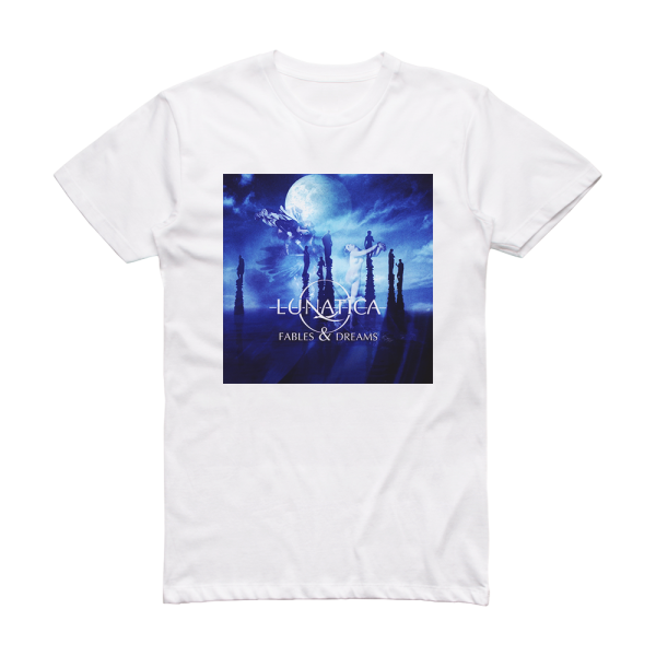 Lunatica Fables Dreams Album Cover T-Shirt White