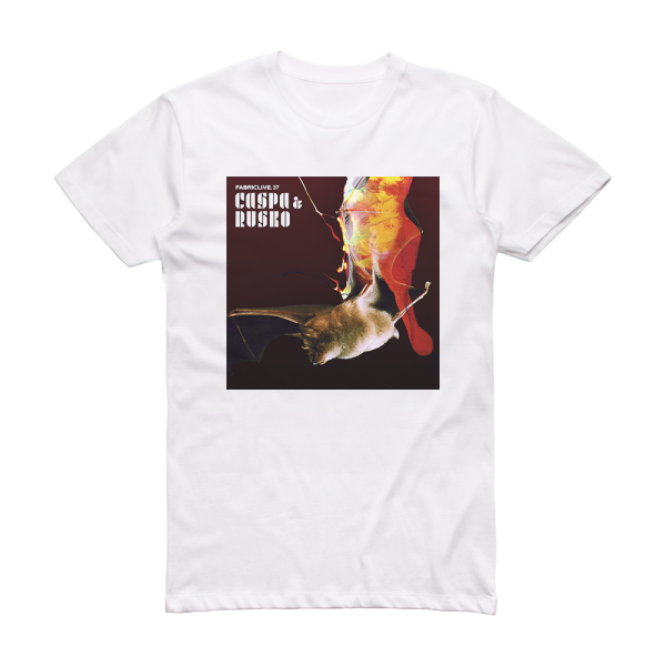 Caspa and Rusko Fabriclive 37 Caspa Rusko Album Cover T-Shirt White