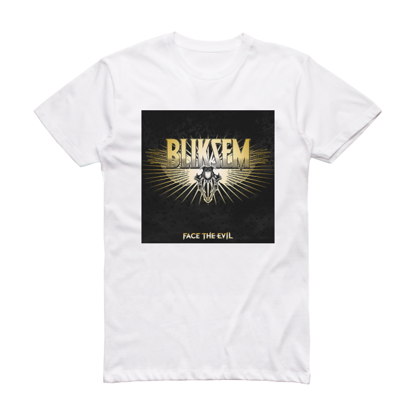 Bliksem Face The Evil Album Cover T-Shirt White