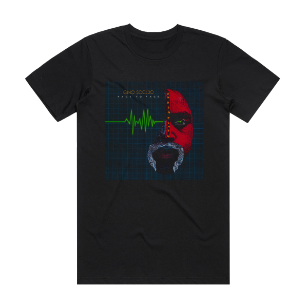 Gino Soccio Face To Face Album Cover T-Shirt Black