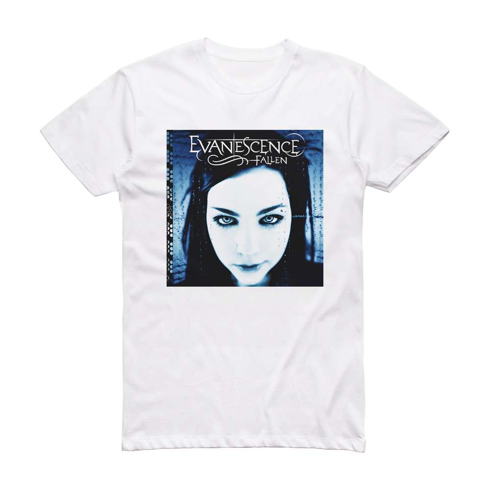 Evanescence Fallen 2 Album Cover T-Shirt White – ALBUM COVER T-SHIRTS