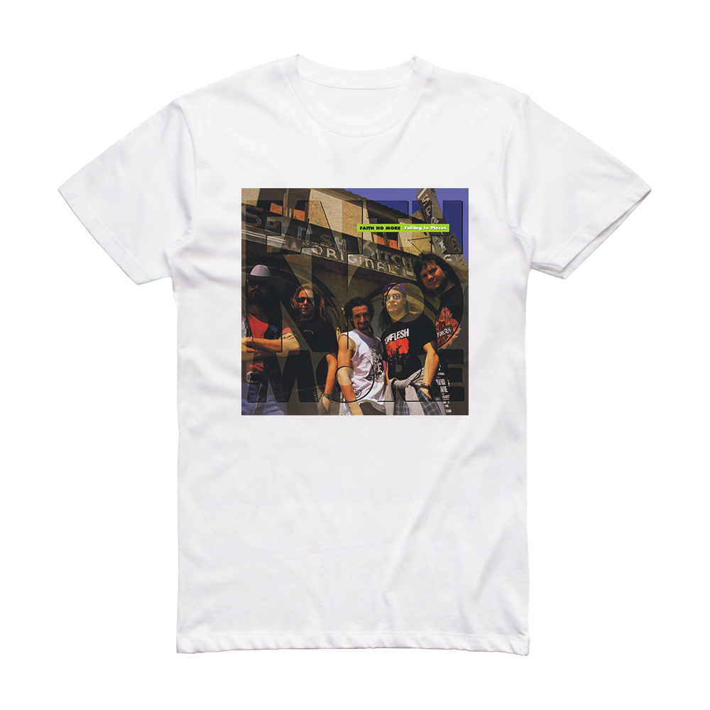 Faith No More Falling To Pieces Album Cover TShirt White ALBUM COVER TSHIRTS