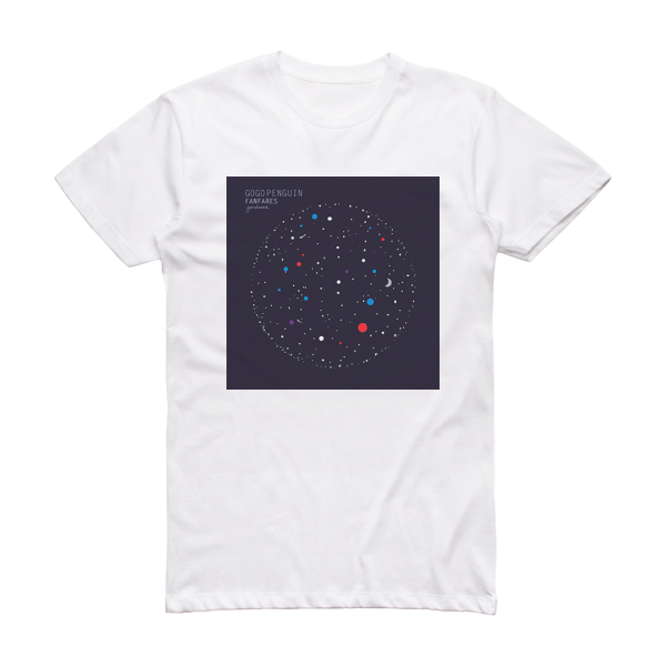 GoGo Penguin Fanfares Album Cover T-Shirt White