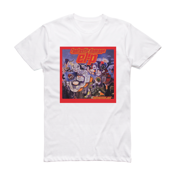 El‐P Fantastic Damage Album Cover T-Shirt White