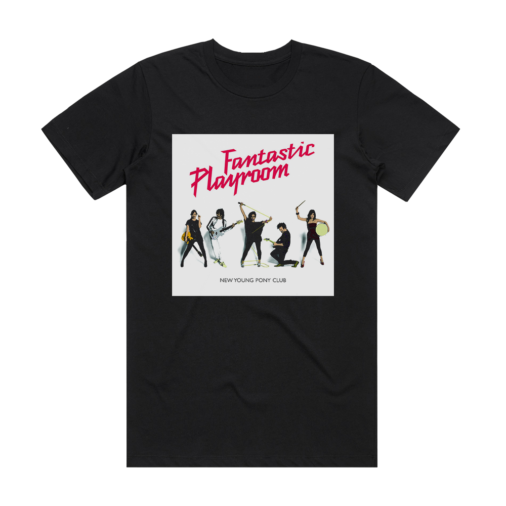 New Young Pony Club Fantastic Playroom Album Cover T-Shirt Black