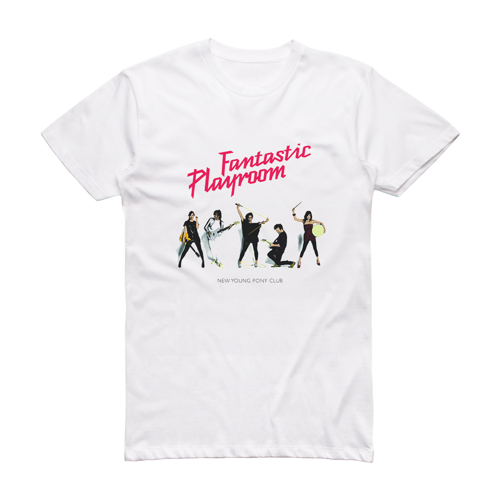 New Young Pony Club Fantastic Playroom Album Cover T-Shirt White