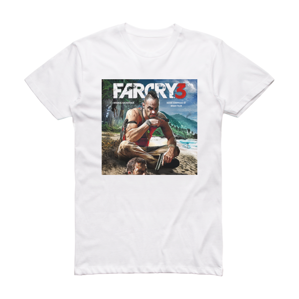 Brian Tyler Far Cry 3 Original Game Soundtrack Album Cover T-Shirt White