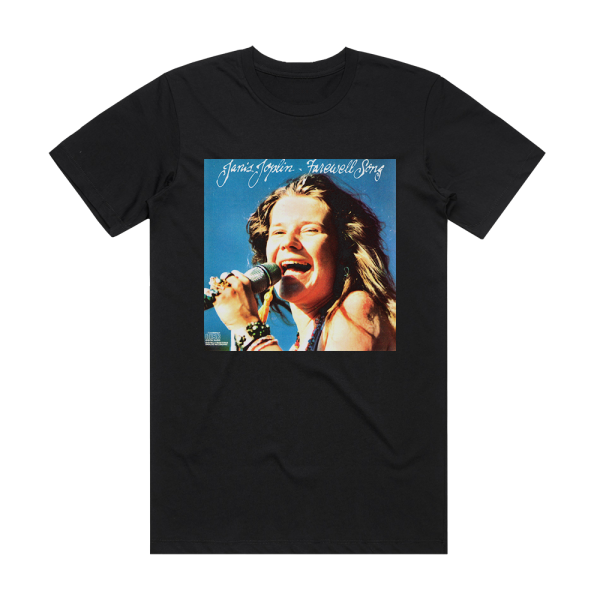 Janis Joplin Farewell Song 1 Album Cover T-Shirt Black