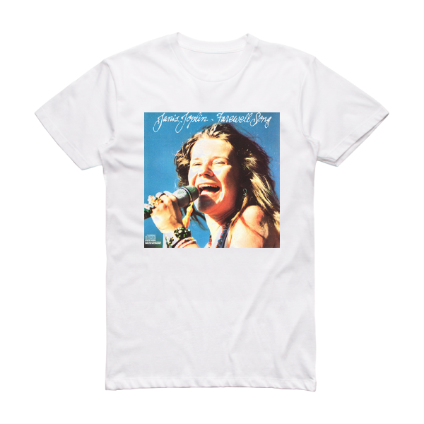 Janis Joplin Farewell Song 1 Album Cover T-Shirt White