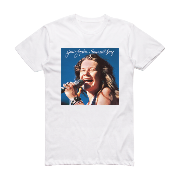 Janis Joplin Farewell Song 2 Album Cover T-Shirt White