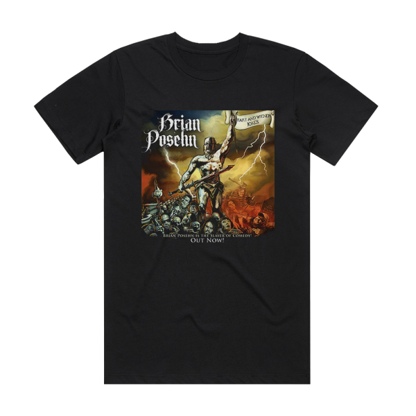 Brian Posehn Fart And Wiener Jokes Album Cover T-Shirt Black