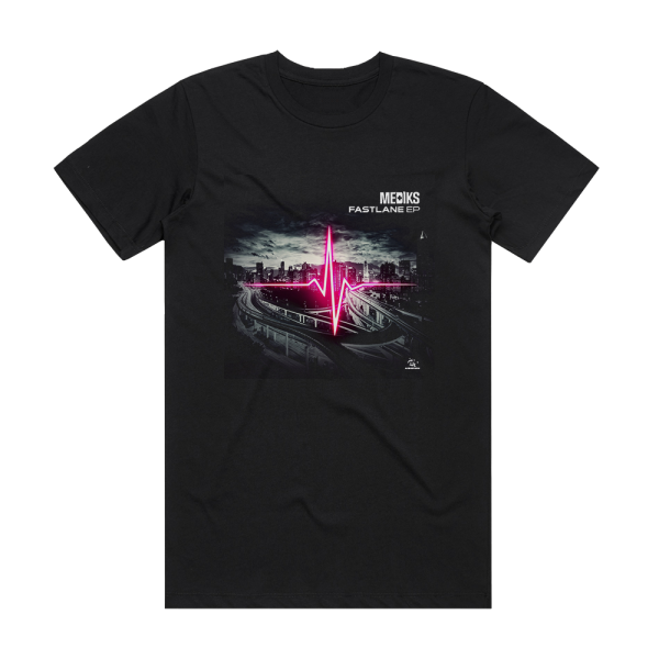 Mediks Fast Lane Ep Album Cover T-Shirt Black