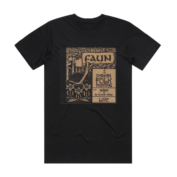 Faun Faun And The Pagan Folk Festival Live Album Cover T-Shirt Black