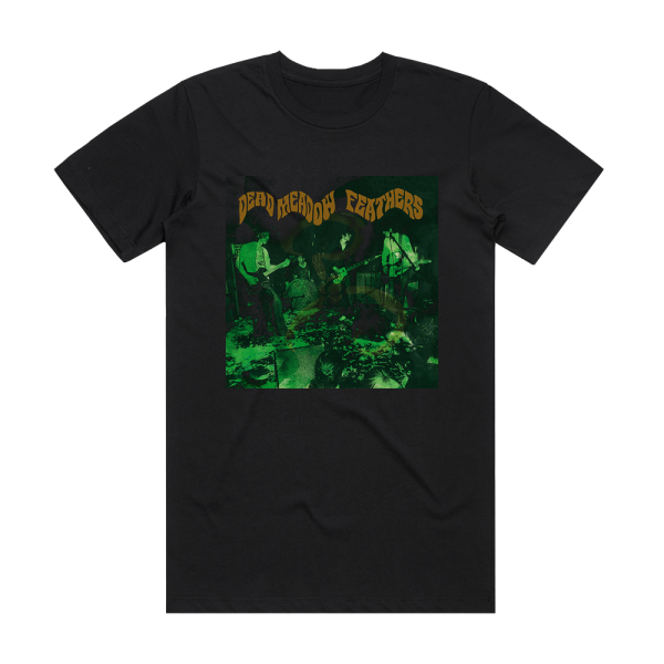 Dead Meadow Feathers Album Cover T-Shirt Black