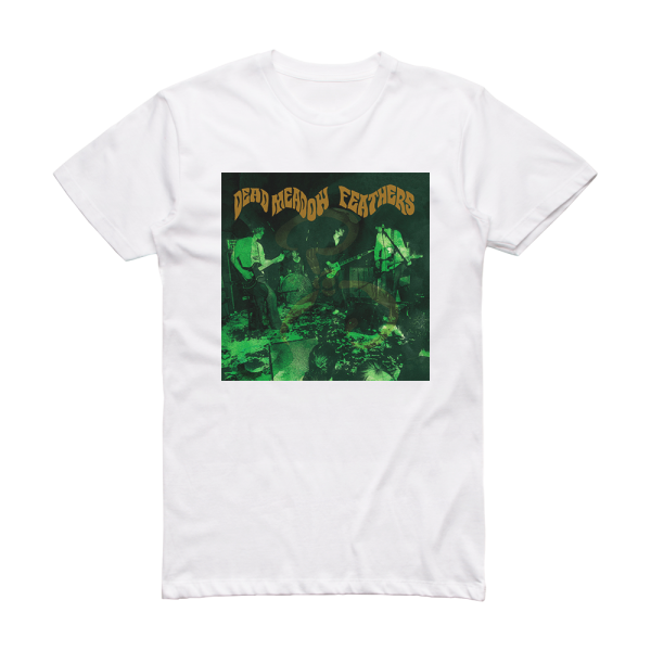 Dead Meadow Feathers Album Cover T-Shirt White