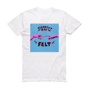 Clean Cut Kid Felt 1 Album Cover T-Shirt White