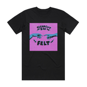 Clean Cut Kid Felt 2 Album Cover T-Shirt Black