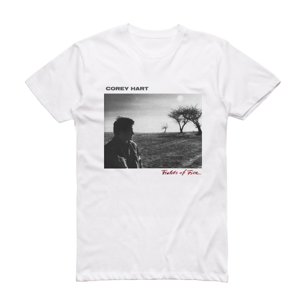 Corey Hart Fields Of Fire Album Cover T-Shirt White