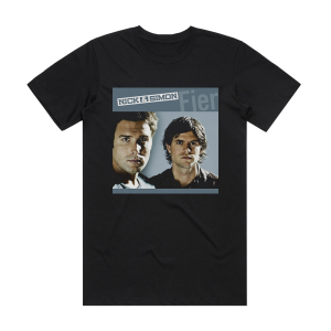 Nick and Simon Fier Album Cover T-Shirt Black