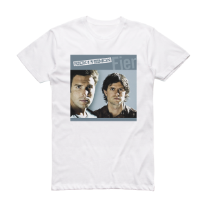 Nick and Simon Fier Album Cover T-Shirt White