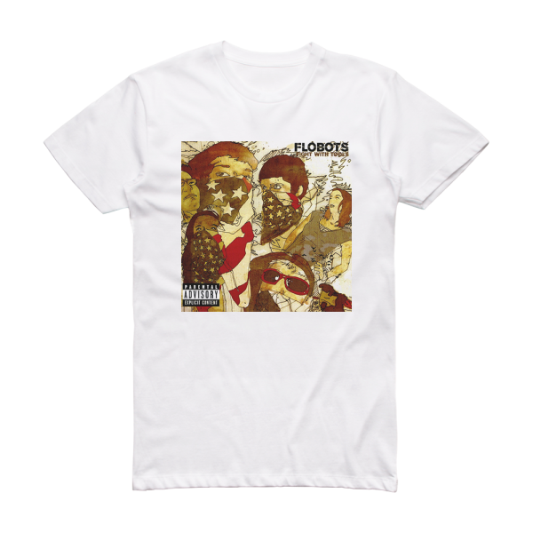 Flobots Fight With Tools Album Cover T-Shirt White