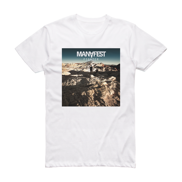 Manafest Fighter 1 Album Cover T-Shirt White