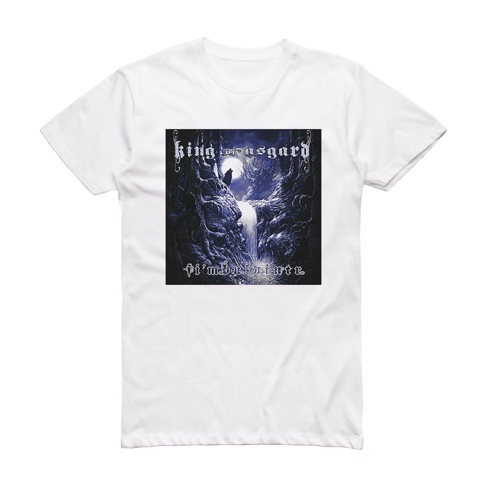 King of Asgard Fimbulvintr Album Cover T-Shirt White