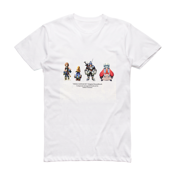 Nobuo Uematsu Final Fantasy Ix Original Soundtrack Album Cover T-Shirt White