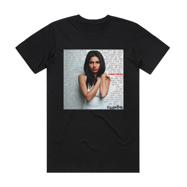 Nadia Ali Fine Print Album Cover T-Shirt Black