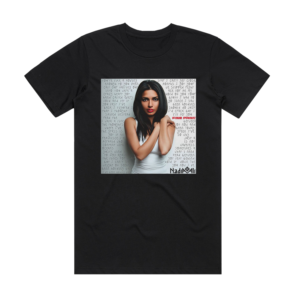 Nadia Ali Fine Print Album Cover T-Shirt Black – ALBUM COVER T-SHIRTS