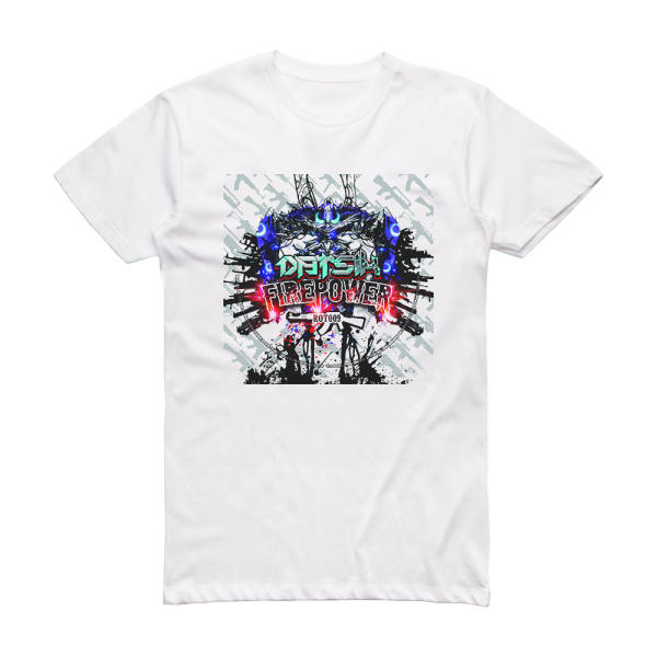 Datsik Firepower Domino Album Cover T-Shirt White