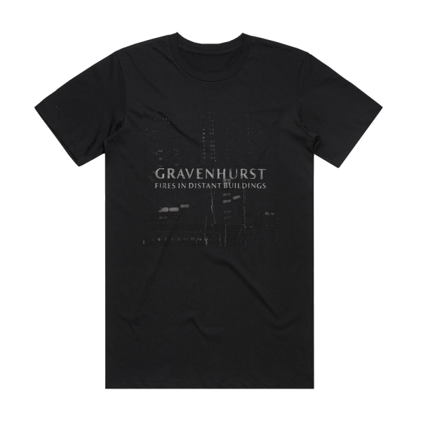 Gravenhurst Fires In Distant Buildings Album Cover T-Shirt Black