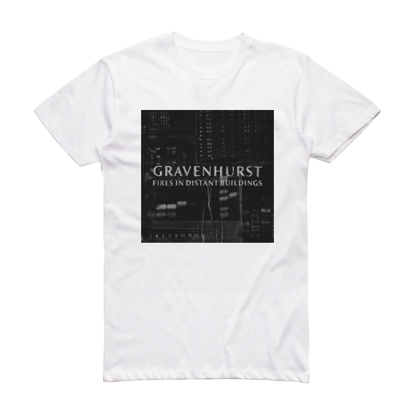 Gravenhurst Fires In Distant Buildings Album Cover T-Shirt White
