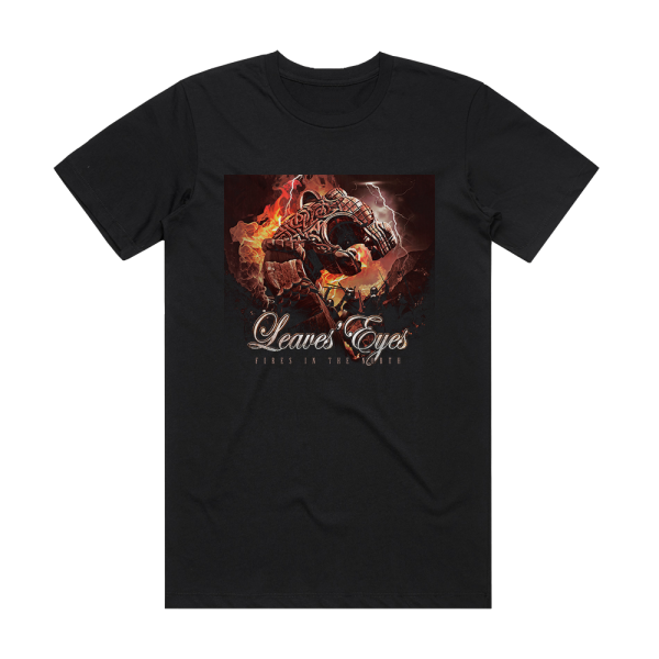 Leaves’ Eyes Fires In The North Album Cover T-Shirt Black