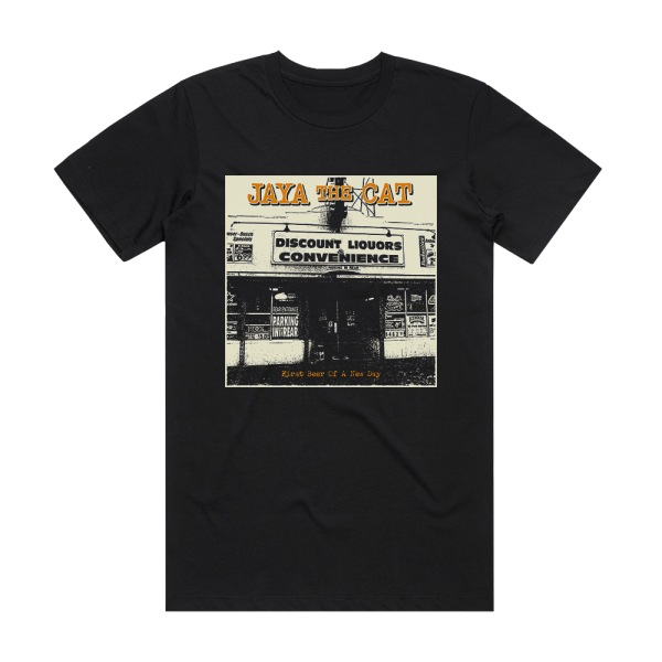 Jaya the Cat First Beer Of A New Day Album Cover T-Shirt Black