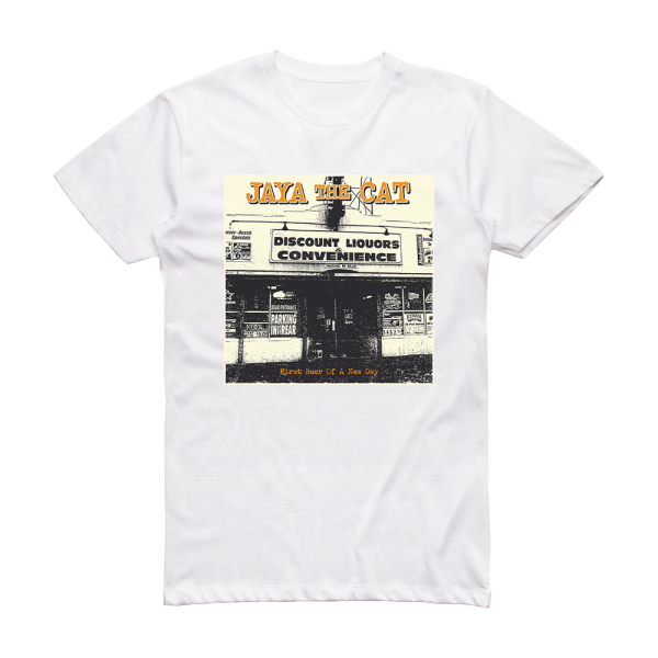 Jaya the Cat First Beer Of A New Day Album Cover T-Shirt White