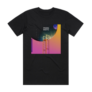 Moon Boots First Landing Album Cover T-Shirt Black