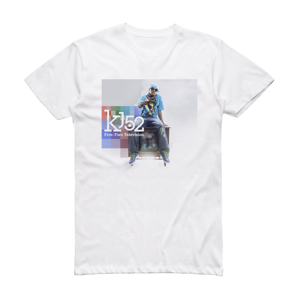 KJ-52 Five Two Television Album Cover T-Shirt White