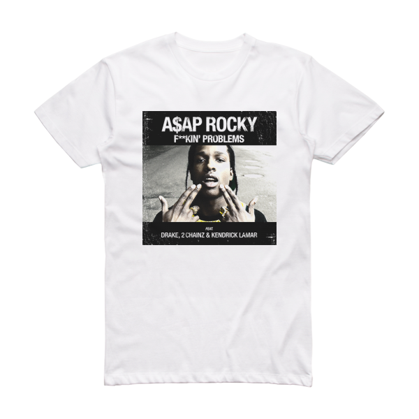 ASAP Rocky Fkin Problems Album Cover T-Shirt White