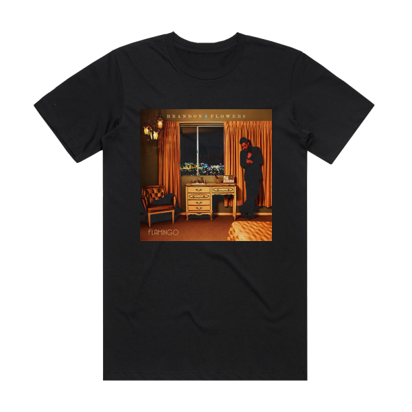 Brandon Flowers Flamingo Album Cover T-Shirt Black
