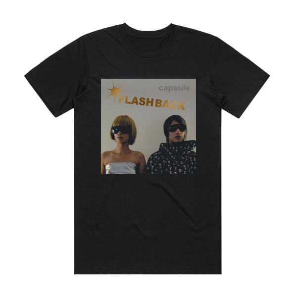 capsule Flash Back Album Cover T-Shirt Black