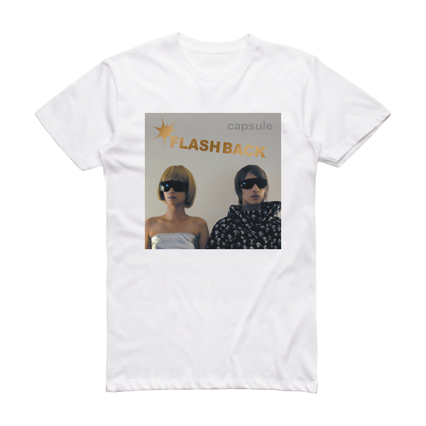 capsule Flash Back Album Cover T-Shirt White