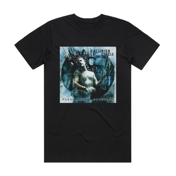 Callenish Circle Flesh Power Dominion Album Cover T-Shirt Black