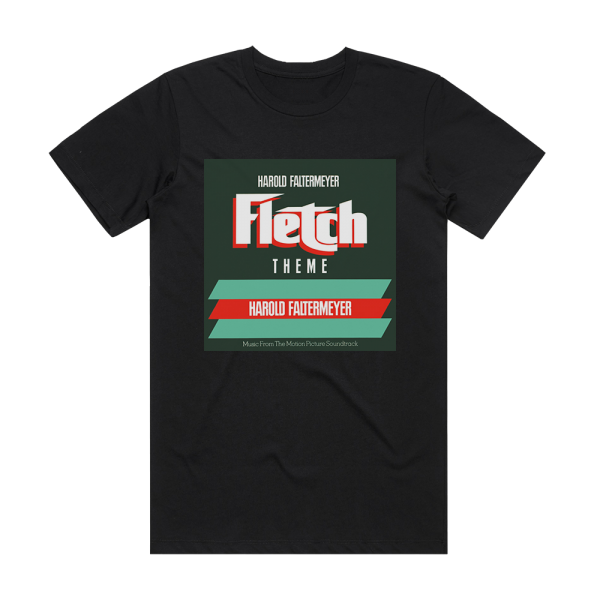 Harold Faltermeyer Fletch Theme Album Cover T-Shirt Black