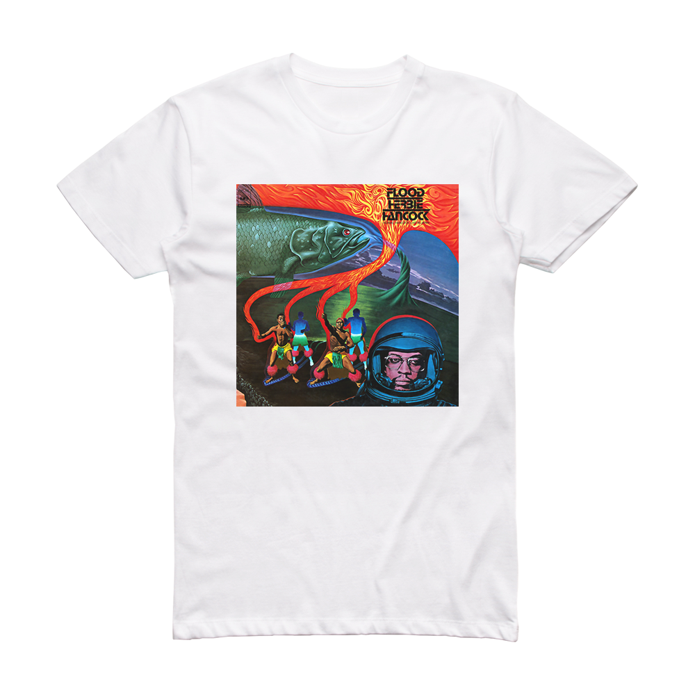 Herbie Hancock Flood Album Cover T-Shirt White – ALBUM COVER T-SHIRTS