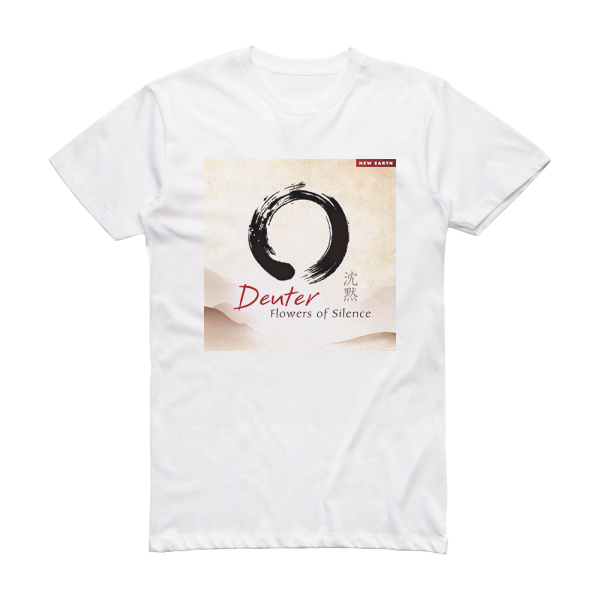 Deuter Flowers Of Silence Album Cover T-Shirt White