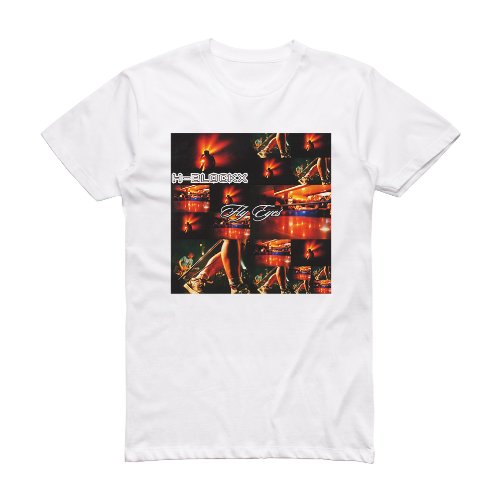 H-Blockx Fly Eyes Album Cover T-Shirt White – ALBUM COVER T-SHIRTS