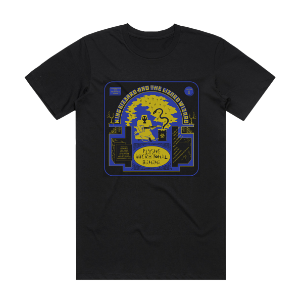 King Gizzard and the Lizard Wizard Flying Microtonal Banana Album Cover T-Shirt Black